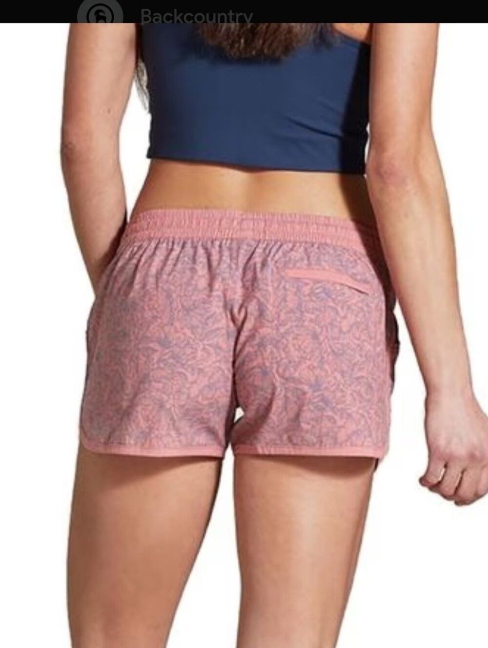 United By Blue Backcountry Womens Floral Pink Drawstring Athletic Board Shorts M - Picture 2 of 15